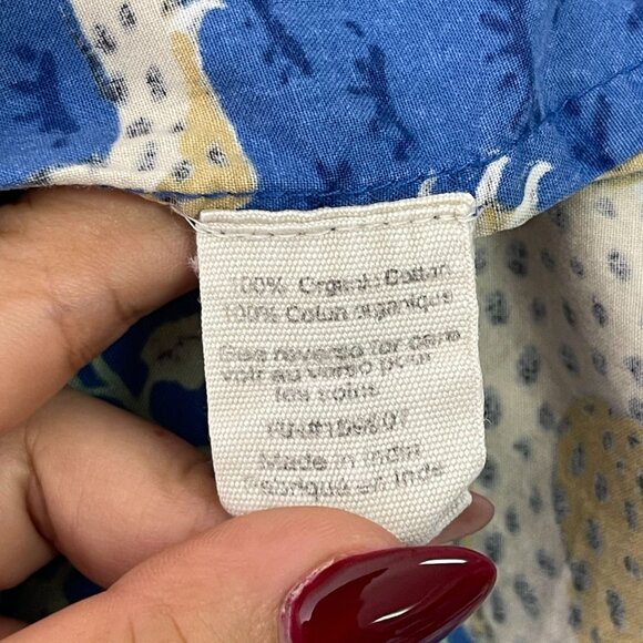 Printfresh Blue Leopard Pajama Top L - Picture 7 of 11